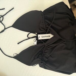 Garage Clothing Sleek Black Halter Neck